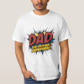 Pap: De originele superheld - Perfecte Vaderdag T-shirt (Voorkant)