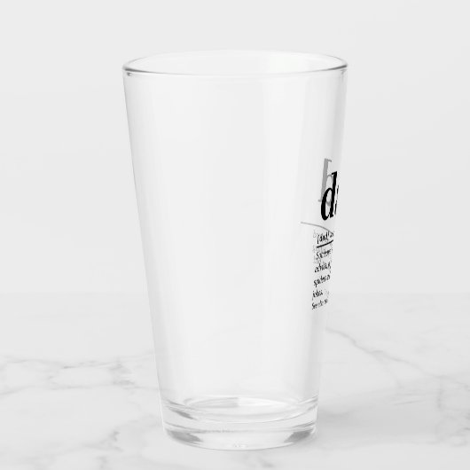 Pap Definitie Bier Glas (Rechts)