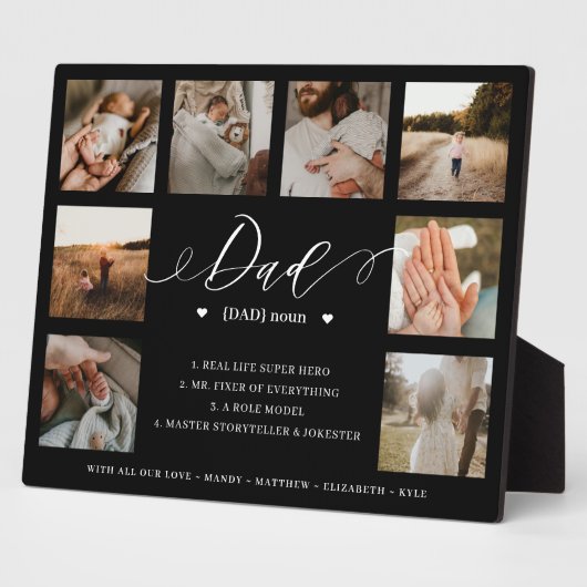 Pap Definition Betekenis vaders Dag 8 Foto Collage Fotoplaat (Zijkant)