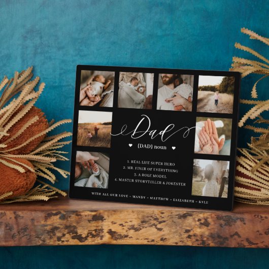 Pap Definition Betekenis vaders Dag 8 Foto Collage Fotoplaat (Zijkant)
