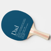 Pap Definition Blue Modern Fathers Day Tafeltennisbatje (Zijkant)