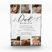 Pap Dictionary Definition Photo Collage Marble Fotoblokken (Voorkant)