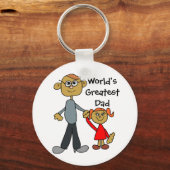 Pap die Daughters Hand houdt, 's Werelds grootste  Sleutelhanger (Voorkant)
