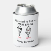 Pap die we vroeger in je ballen leefden blikjeskoeler (Blikje Voorkant)