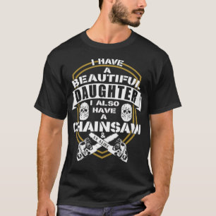 Pap dochter chainzaag alibi grappige archeologie e t-shirt