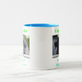 Pap Dog Pap World's Best Ever Pet Photo Tweekleurige Koffiemok (Center)