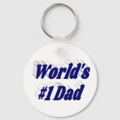 Pap donkerblauwe tekst sleutelhanger (Achterkant)