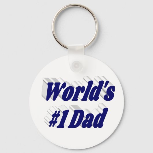 Pap donkerblauwe tekst sleutelhanger (Achterkant)