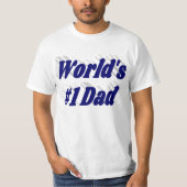 Pap donkerblauwe tekst t-shirt (Voorkant)