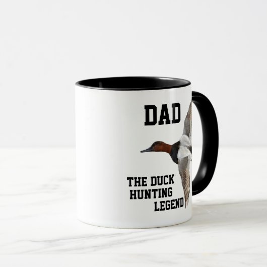 Pap Duck Hunting Legend Canvasback Vaderdag Mok (Voorkant rechts)