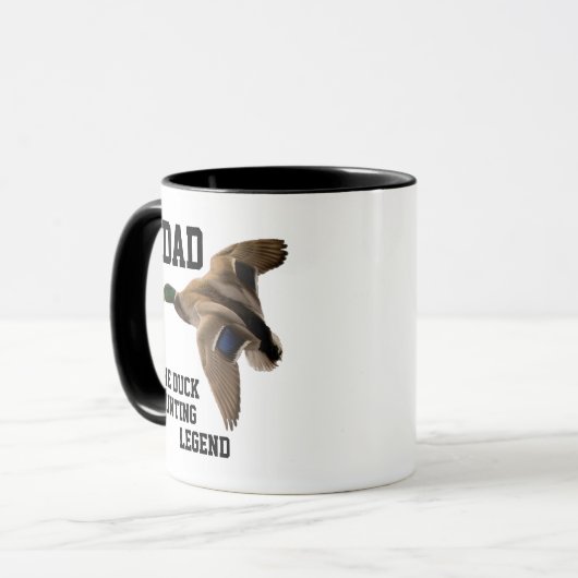 Pap Duck Hunting Legend Mallard Vaderdag Mok (Voorkant links)