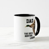 Pap Duck Hunting Legend Mallard Vaderdag Mok (Voorkant rechts)