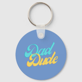 Pap dude speld badge sleutelhanger Lichtblauwe ach