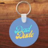 Pap dude speld badge sleutelhanger Lichtblauwe ach (Voorkant)