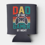 Pap: een gamer; computerspellen; geschenk van papa blikjeskoeler (Achterkant)
