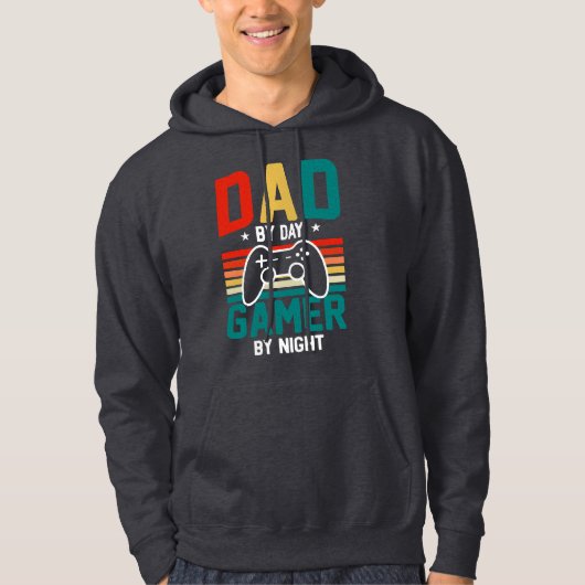 Pap: een gamer; computerspellen; geschenk van papa hoodie (Voorkant)