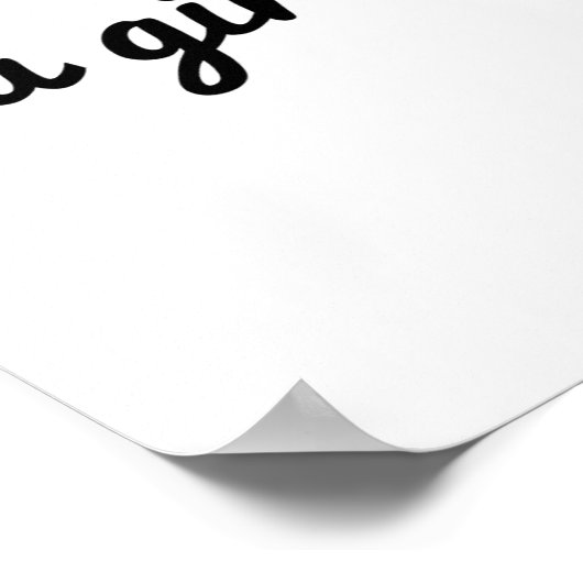 Pap een meisje's eerste echte liefdesVaderdag Poster (Hoek)