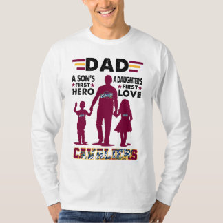 Pap een zoon's eerste held, een dochter's eerste l t-shirt