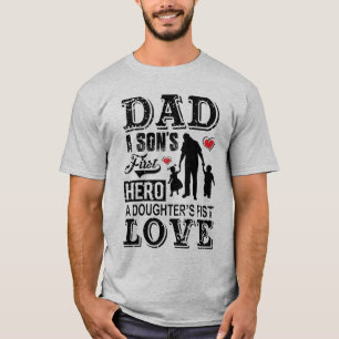 Pap een zoon's eerste Hero, de eerste liefde van e T-shirt