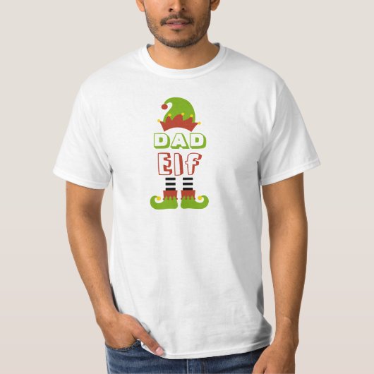 Pap Elf Kerstmis Holiday Cute T-Shirt (Voorkant)