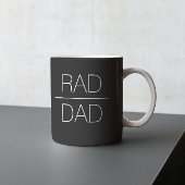 Pap elke dag of Vaderdag T-Shirt Tweekleurige Koffiemok