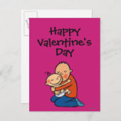 Pap en Baby knuffelen Feestdagenkaart (Voorkant / Achterkant)