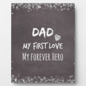 Pap en dochter Citaat: Eerste liefde, eeuwig Hero Fotoplaat (Voorkant)