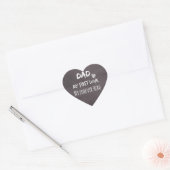 Pap en dochter Citaat: Eerste liefde, eeuwig Hero Hart Sticker (Envelop)