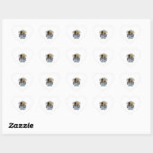 Pap en dochter Vist partners voor het leven Hart Sticker (Vel)