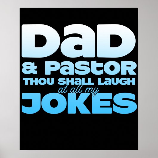 Pap en dominee Gou lachen bij al mijn okes Poster (Voorkant)