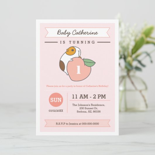 Pap en Guinese varkensverjaardag Kaart (Staand voorkant)