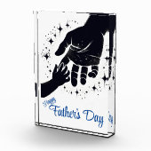 Pap en kinderen hand fotoblokken (Rechts)