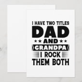 Pap en opa bedankkaart (Voorkant / Achterkant)