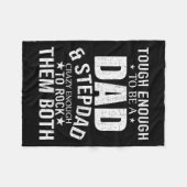 Pap en Stepdad Fathers Dag Stepdad Stap pap Fleece Deken (Voorkant (Horizontaal))