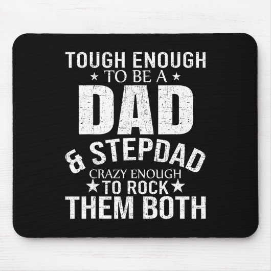 Pap en Stepdad Fathers Dag Stepdad Stap pap Muismat (Voorkant)