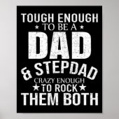 Pap en Stepdad Fathers Dag Stepdad Stap pap Poster (Voorkant)