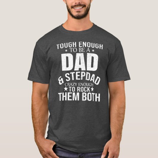 Pap en Stepdad Fathers Dag Stepdad Stap pap T-shirt (Voorkant)