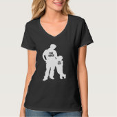 Pap en Zoon De Echte Baas 2 T-shirt (Voorkant)