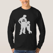 Pap en Zoon De Echte Baas 2 T-shirt (Voorkant)