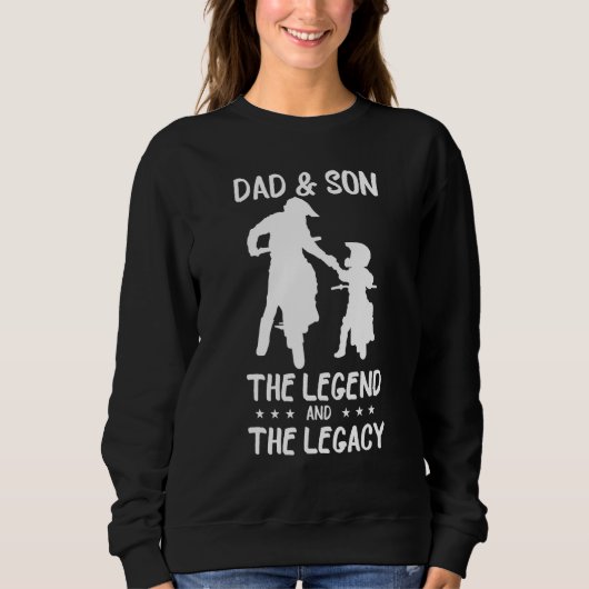 Pap en zoon de legende en de legacymotor B Trui (Voorkant)