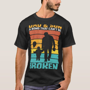 Pap en zoon een band die niet gebroken kan worden  t-shirt