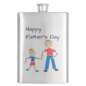 Pap en zoon happy vaderdag flacon (Voorkant)