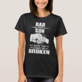 Pap en zoon onbreekbaar, vuile bui Papa T-shirt (Voorkant)