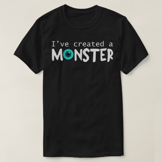 Pap en zoon Shirt, ik Creëer een Monster Set T-shirt (Design voorkant)