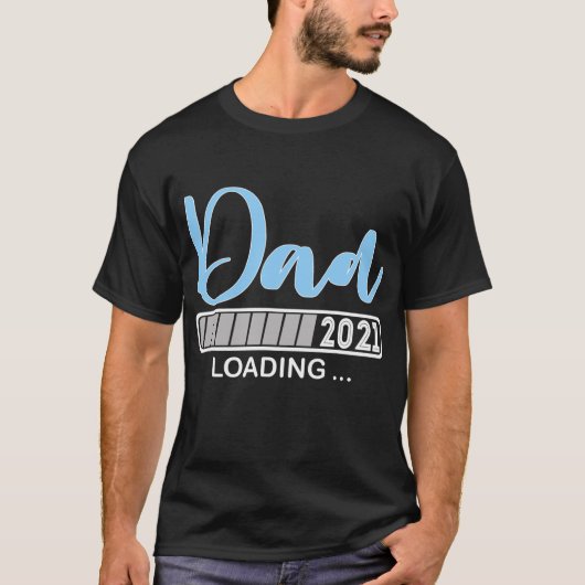 Pap EST 2021 Toekomstige nieuwe papa Baby T-shirt (Voorkant)