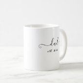 pap est. 2022 Elegant Gift for Future Dad Koffiemok (Voorkant rechts)