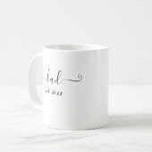 pap est. 2022 Elegant Gift for Future Dad Koffiemok (Voorkant links)