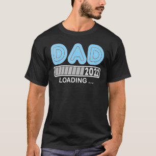 Pap Est 2022 Lading Future New Papa Baby Fathers T-shirt