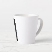 pap est. 2022 met ultrageluid Afbeelding Latte Mok (Rechterhoek)