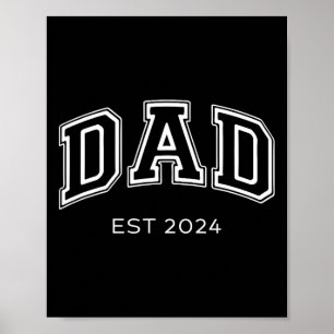 Pap Est. 2024 Papa verwacht BA Poster